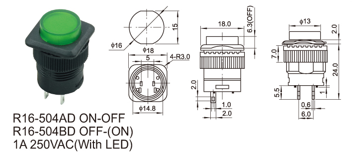 R16-504AD ON-OFF R16-504BD OFF-(ON) 1A 250VAC(With LED)..jpg